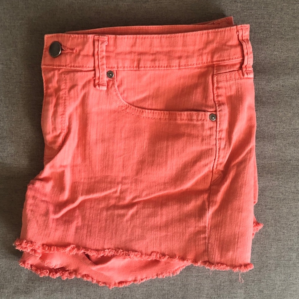 Gap summer cut off jean shorts coral size 28
